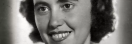 Black-and-white historical portrait of Elvira Kohn